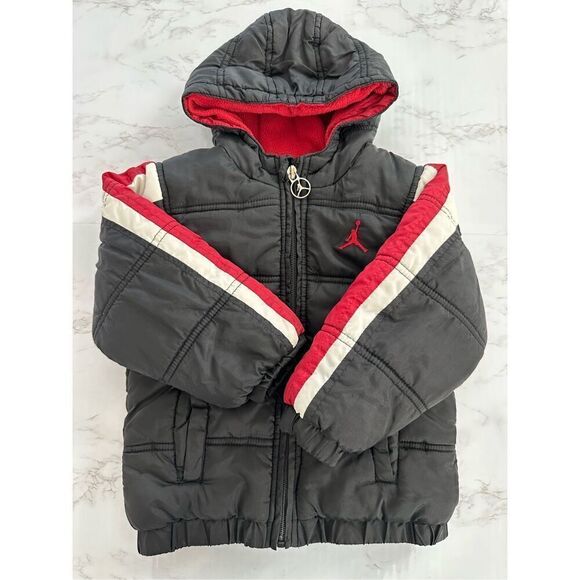 Jordan Nike Boys Size Medium (24 months) Jumpman Logo Puffer Hoodie Coat Jacket - Picture 1 of 10